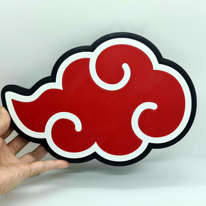 Cartel 3D de los Akatsuki Cloud - La Obra de Arte Definitiva para los Fans de Naruto