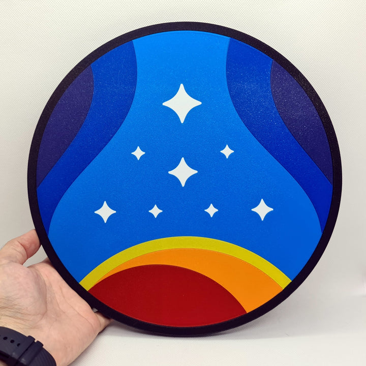 ¡Explora el Infinito con la Ilustración en 3D del Logotipo de la Constelación de Starfield!