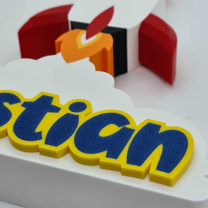 Cohete Personalizado Impreso en 3D con Nombre - Despega hacia la Diversión