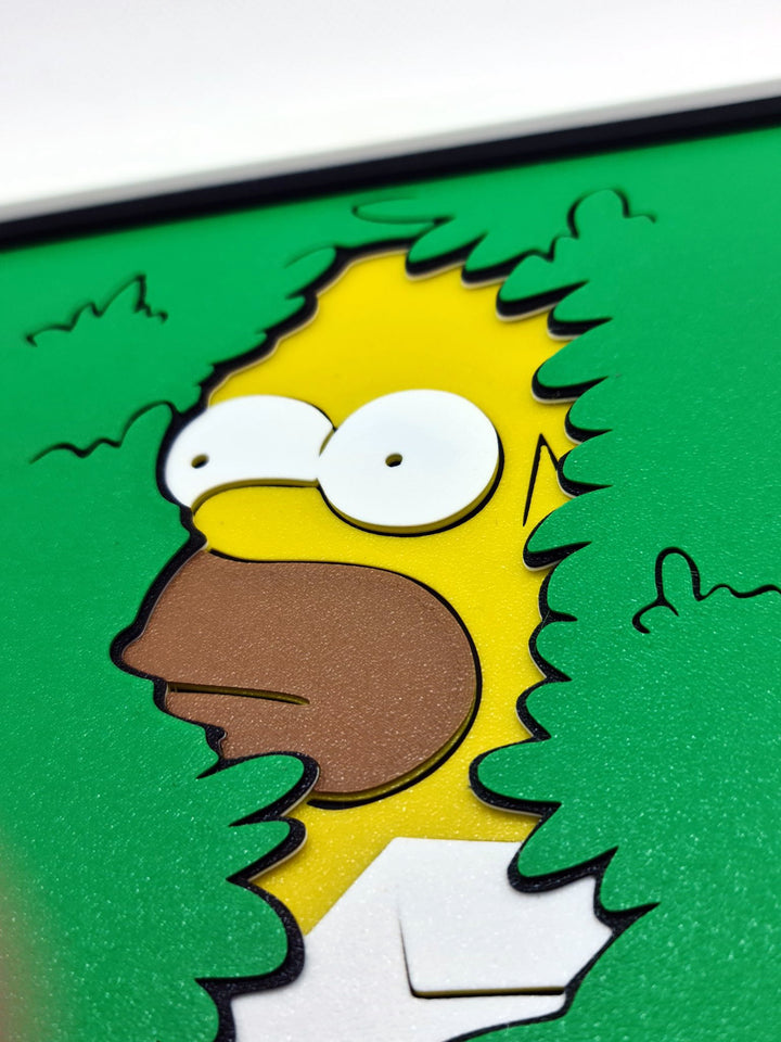 🍩 Cuadro 3D de Homer Simpson