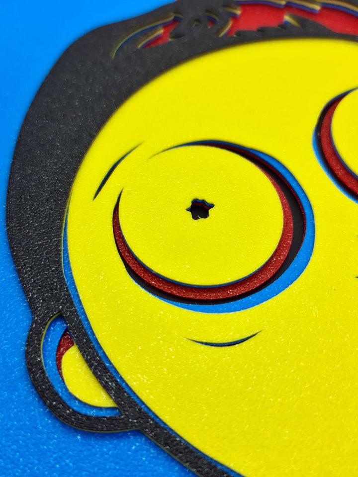 🎨 Cuadro 3D Exclusivo de Morty - Rick y Morty