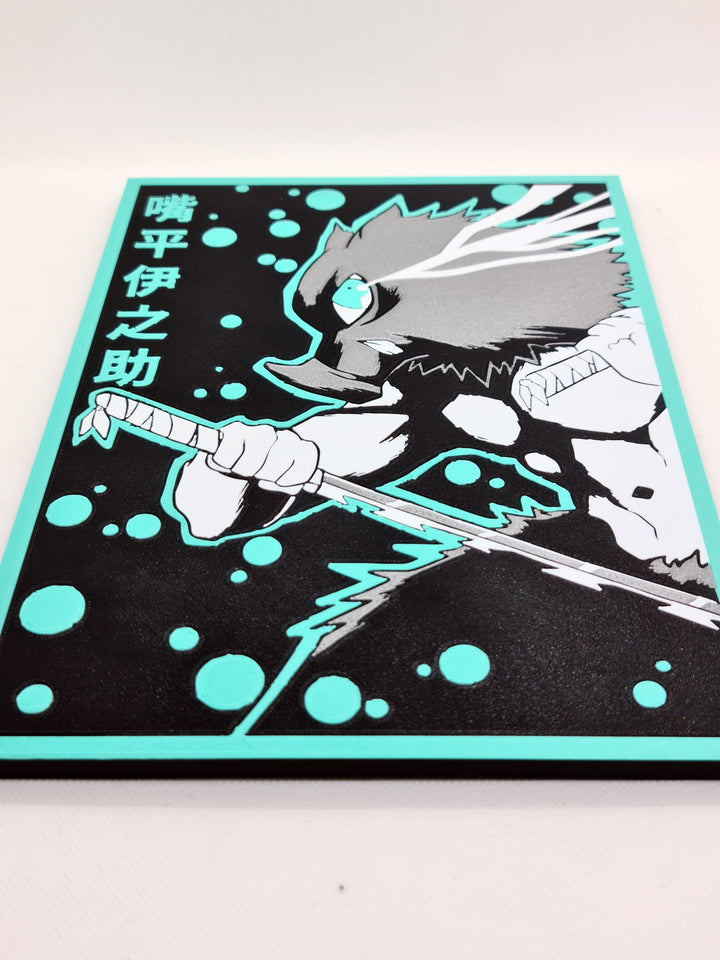 ¡Siente la Fuerza Salvaje con la Ilustración en 3D de Inosuke Hashibira!