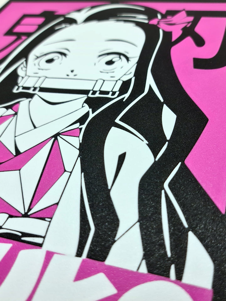 ¡Experimenta la Dulzura y la Fuerza con la Ilustración en 3D de Nezuko Kamado!