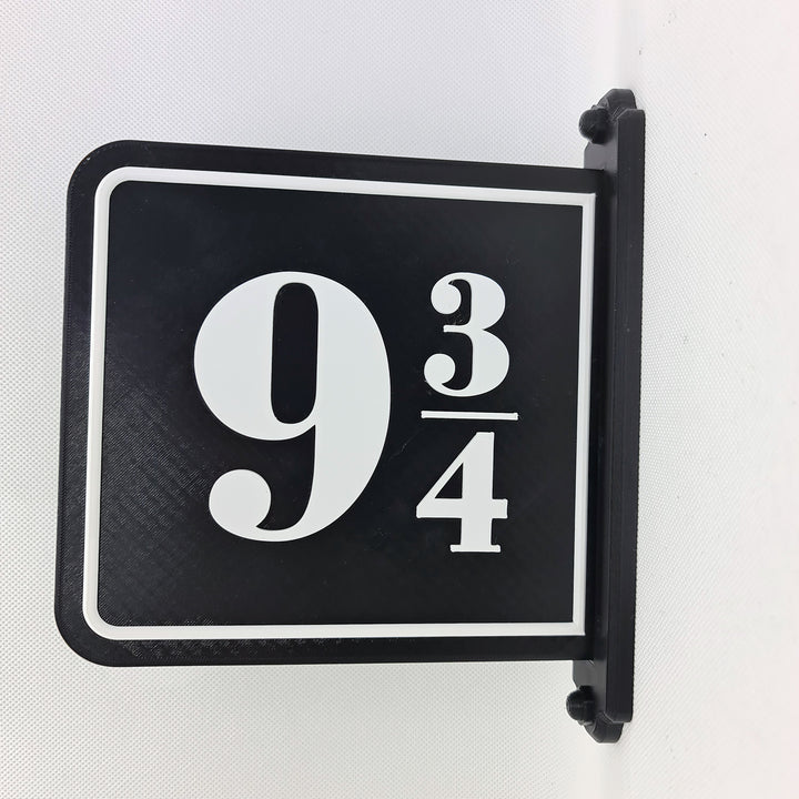 Cartel 3D de la Estación de Tren 9 3/4 de Harry Potter - ¡Viaje Mágico a la Realidad Mágica!