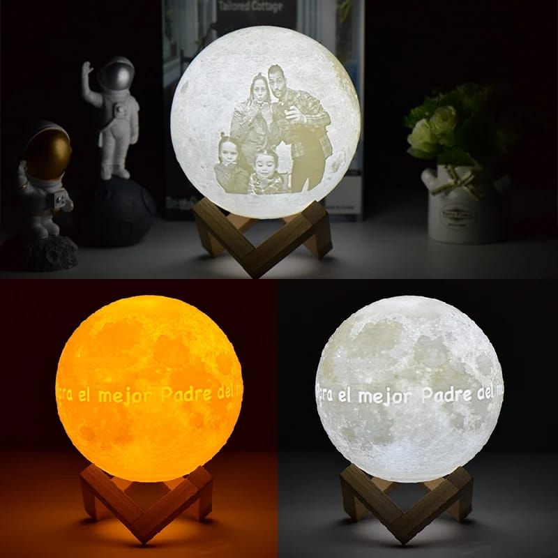Lámpara Luna personalizada - Mágico – tu tienda de impresión 3D