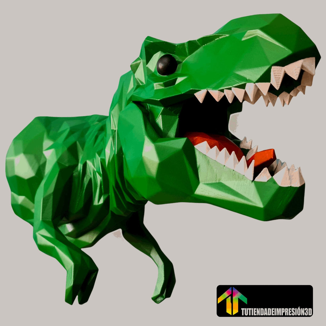 Escultura de pared T-REX LowPoly (Fan Art)