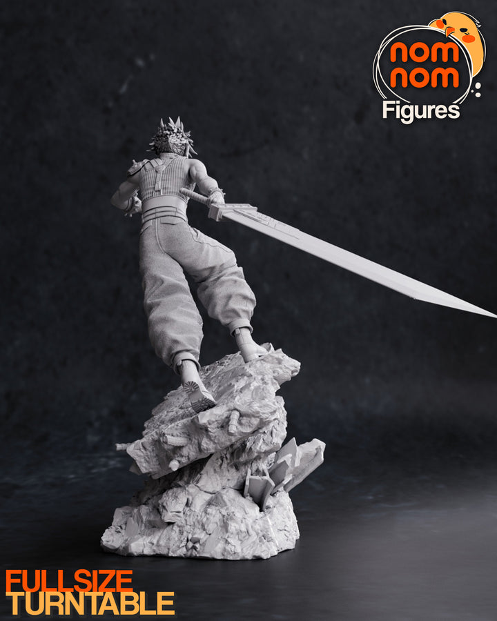 Figura de Resina de Cloud Strife: Vive la Aventura de Final Fantasy VII en tu Colección