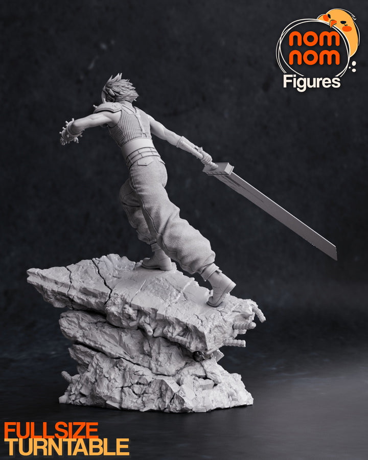 Figura de Resina de Cloud Strife: Vive la Aventura de Final Fantasy VII en tu Colección