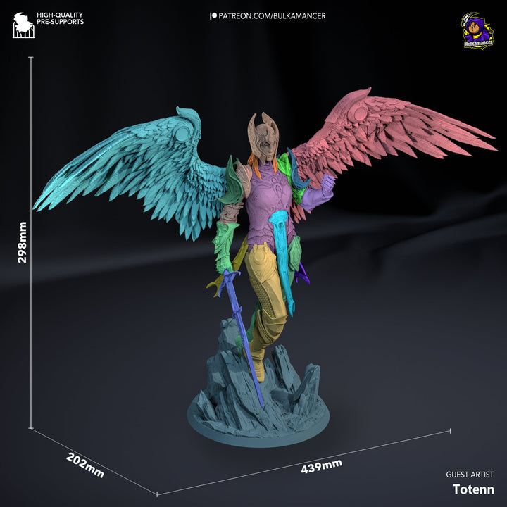 Figura de Dame Aylin - Baldur's Gate 3 | Guerrero Ángel | Edición Limitada | Escala 1/6 | Pintado a Mano - tu tienda de impresión 3D