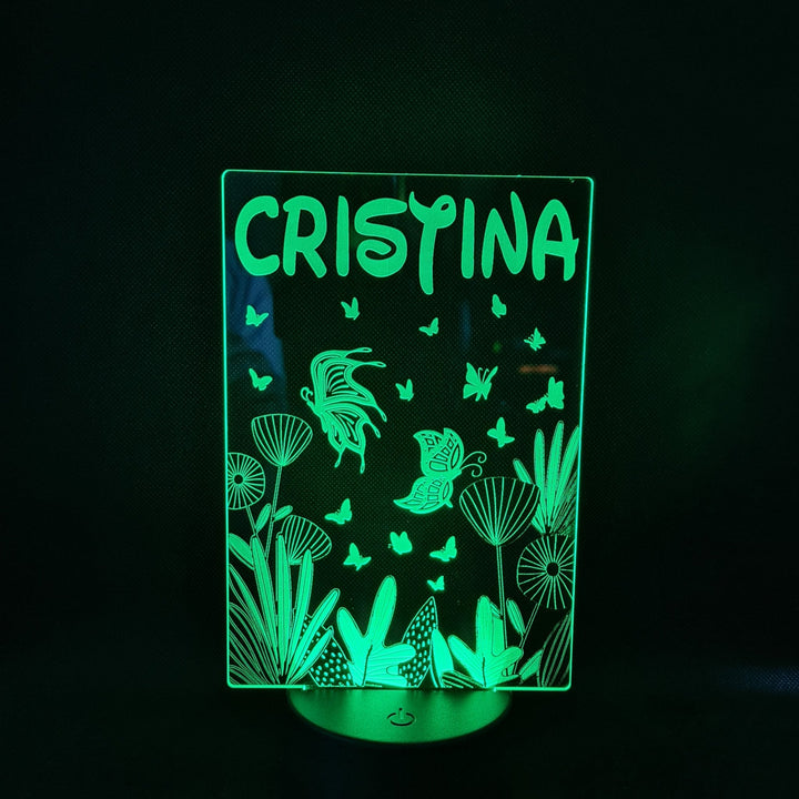 Lámpara Fantasía - Iluminación de Colores con Personalización de Mariposa - tu tienda de impresión 3D