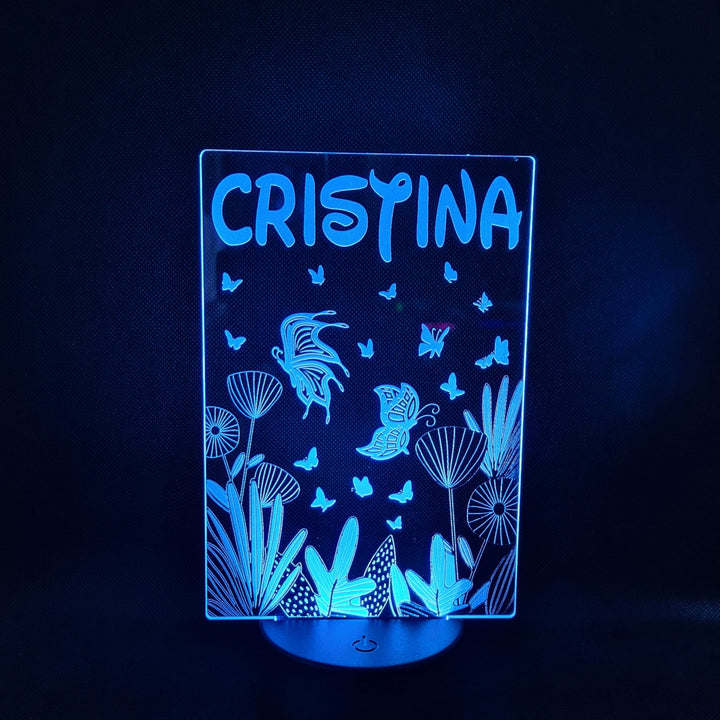 Lámpara Fantasía - Iluminación de Colores con Personalización de Mariposa - tu tienda de impresión 3D