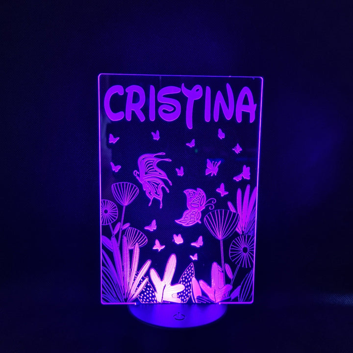 Lámpara Fantasía - Iluminación de Colores con Personalización de Mariposa - tu tienda de impresión 3D