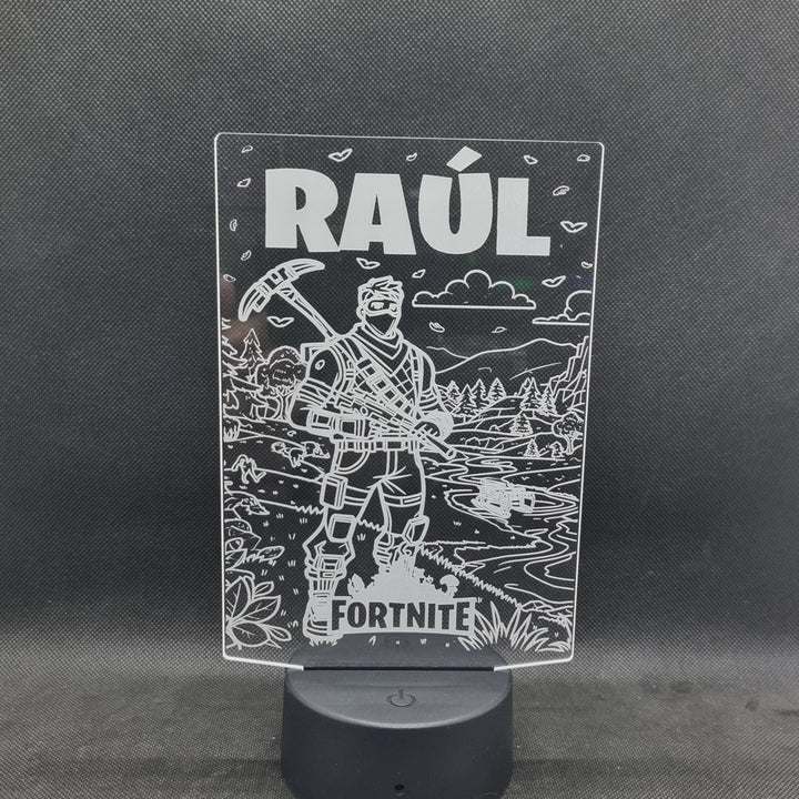 Lámpara Fortnite-Multicolor Personalizable - Iluminación Versátil con Control Remoto - tu tienda de impresión 3D