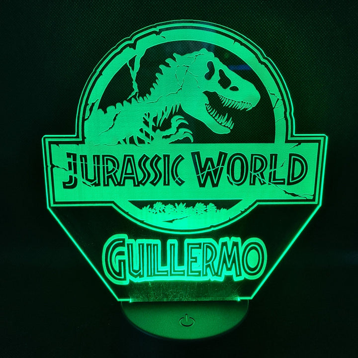 Lámpara Jurassic World Personalizada con Iluminación de 16 Colores - tu tienda de impresión 3D