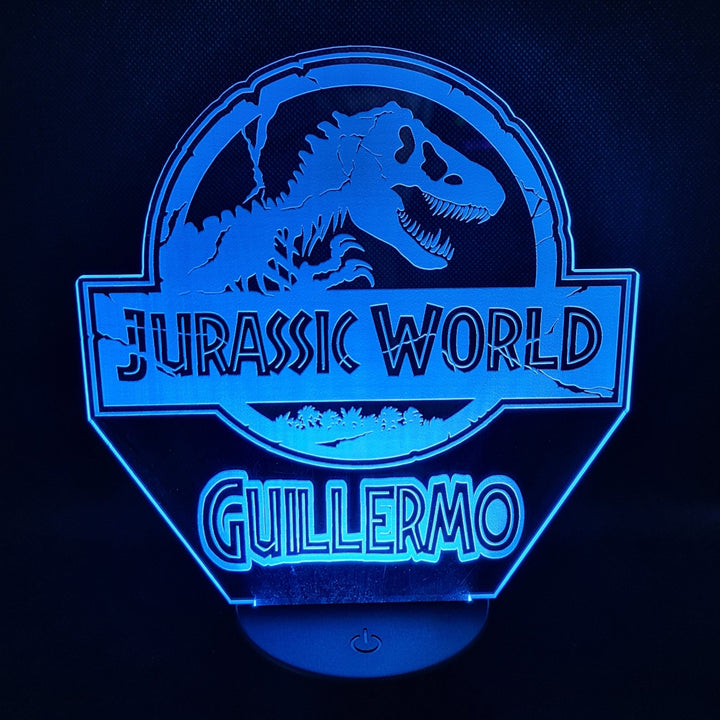 Lámpara Jurassic World Personalizada con Iluminación de 16 Colores - tu tienda de impresión 3D