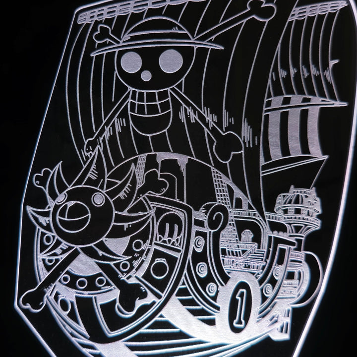 ¡Navega por tus Sueños: Ilumina tu Espacio con Nuestra Lámpara LED del Thousand Sunny de One Piece, ¡Personalizada con tu Nombre! - tu tienda de impresión 3D
