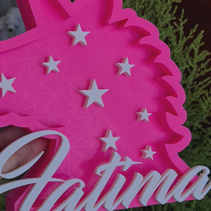 Unicornio Personalizado 3D - Regalo Único con Nombre Grabado en 16 Colores