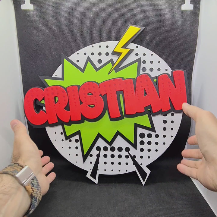 Expresión Audaz: Cartel 'WTF!' Personalizado - Atrevimiento en Cada Letra