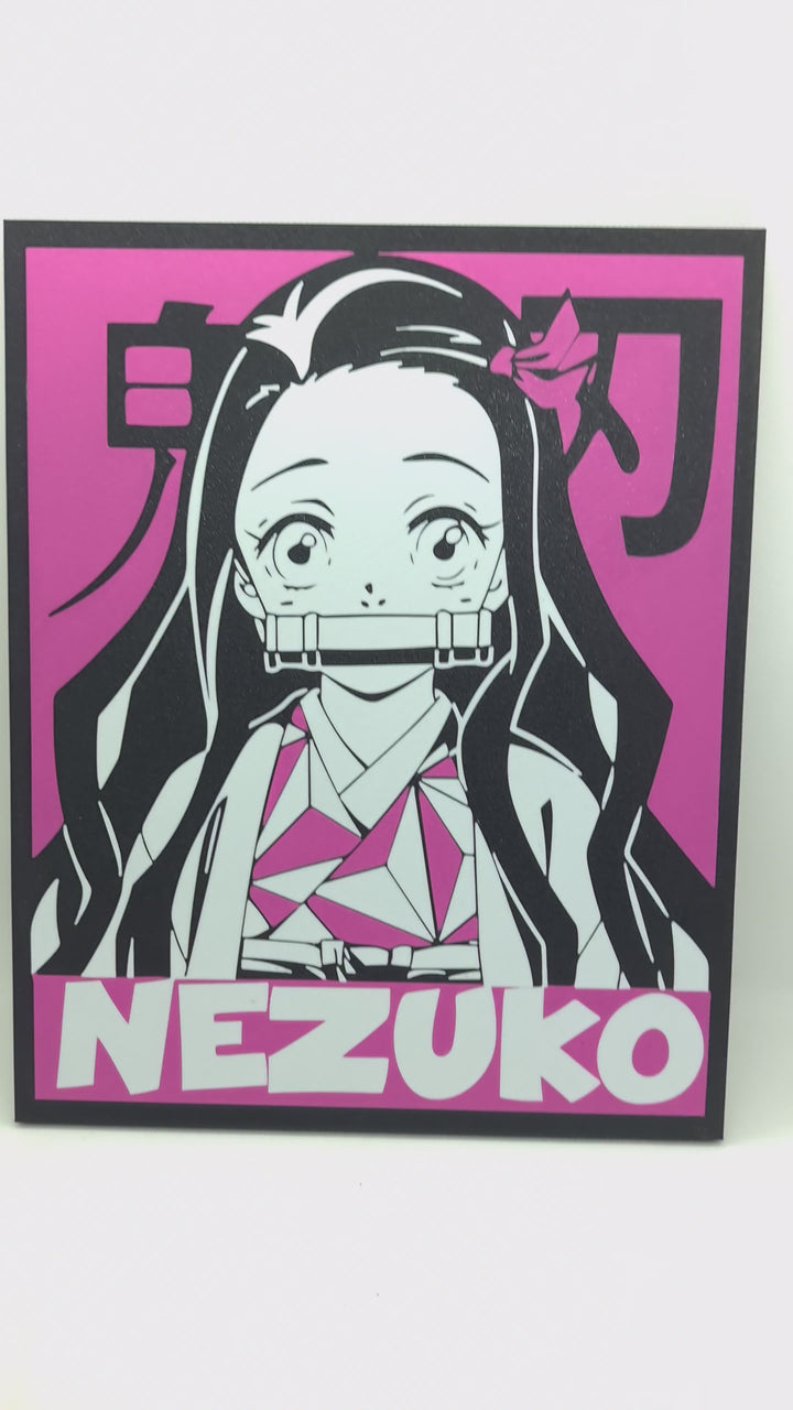 ¡Experimenta la Dulzura y la Fuerza con la Ilustración en 3D de Nezuko Kamado!