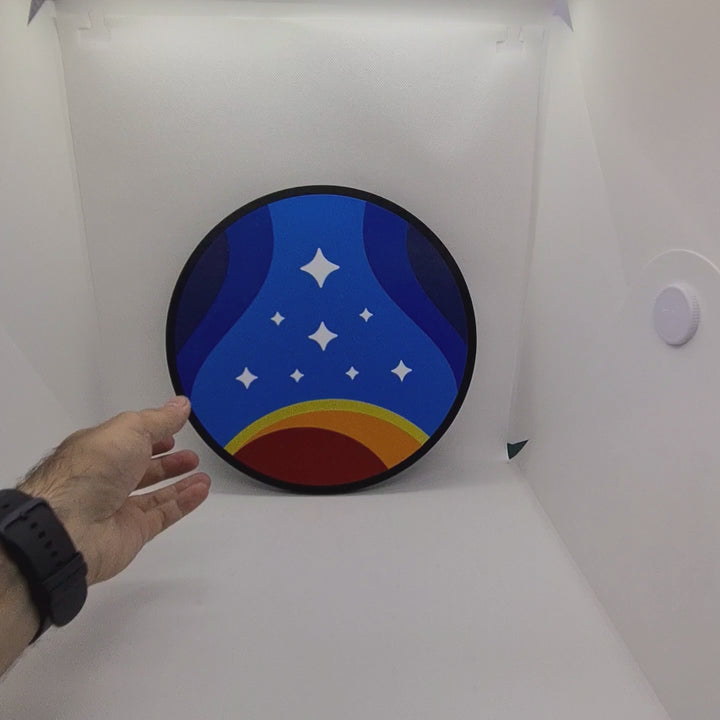 ¡Explora el Infinito con la Ilustración en 3D del Logotipo de la Constelación de Starfield!