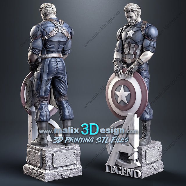 CAPITAN AMERICA DE MALIX3DESING