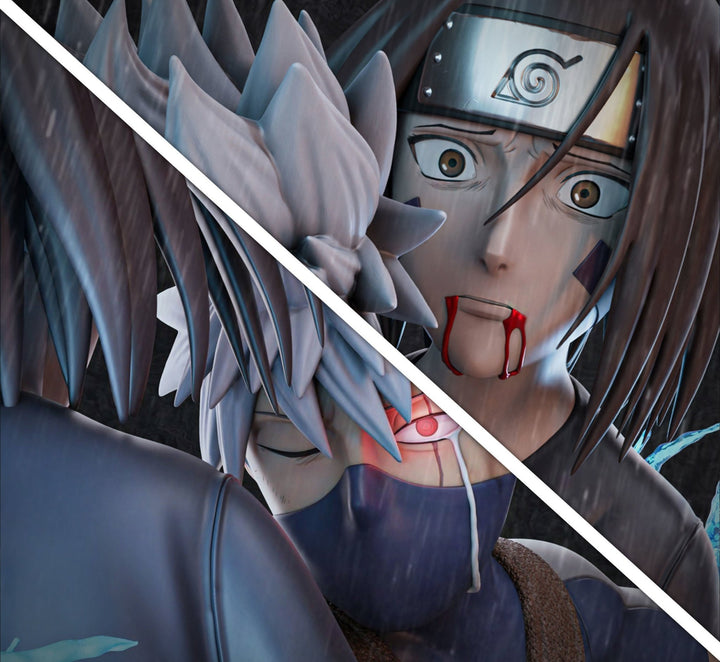 kakashi and Rin de Naruto