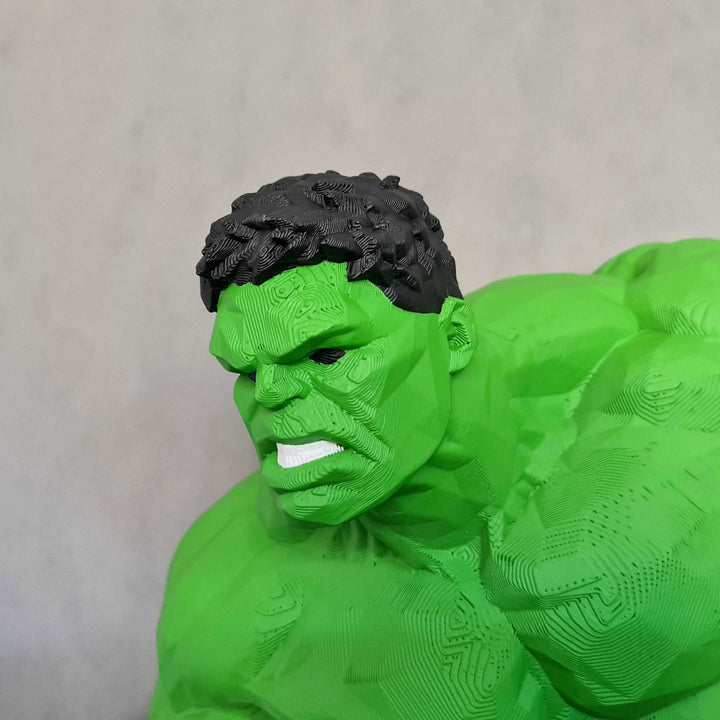 Escultura de pared Hulk LowPoly (Fan Art)