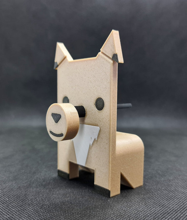 Soporte para gafas modelo Perrito Marrón