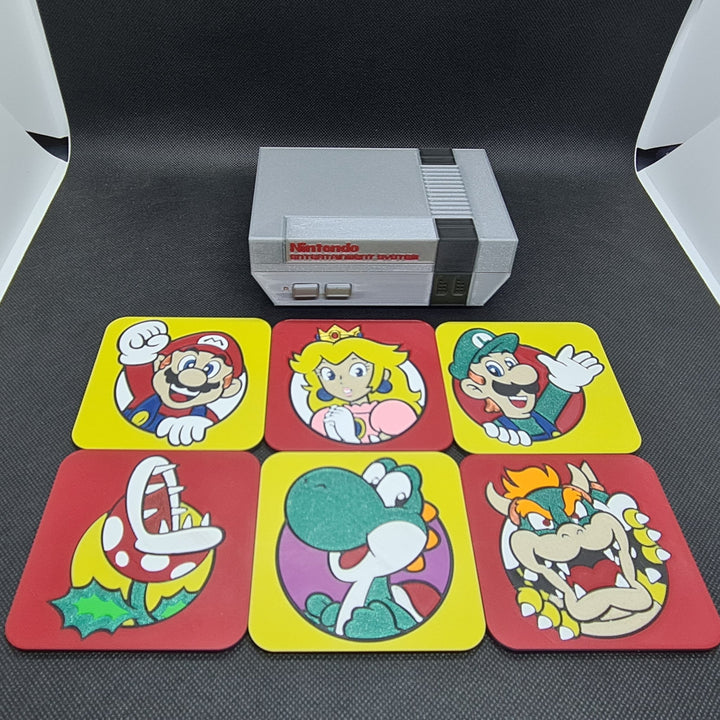 Posa Vasos Super Mario Bros Fan Art