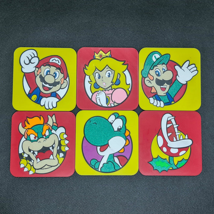 Posa Vasos Super Mario Bros Fan Art