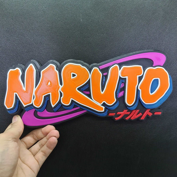 Cartel de Pared 3D de Naruto: Deleita tu Espacio con la Energía del Anime