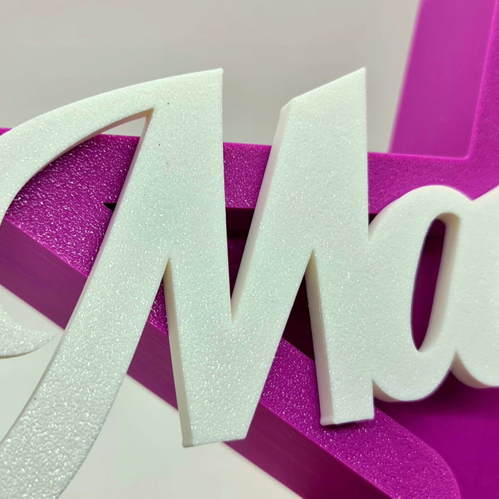 Estrella con Nombre Personalizado Impresa en 3D - Un Universo de Colores a Elegir