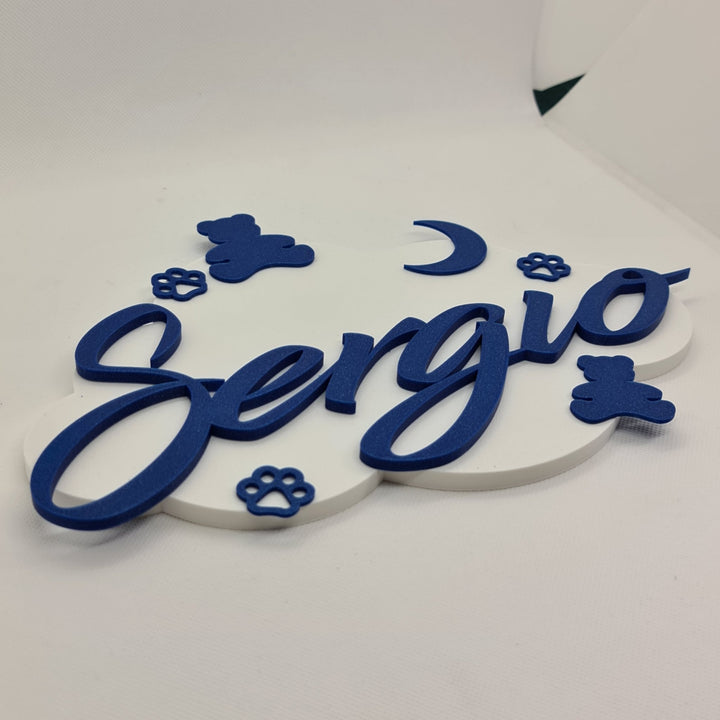Nube Personalizada Impresa en 3D con Nombre - Cuatro Modelos Encantadores para Elegir