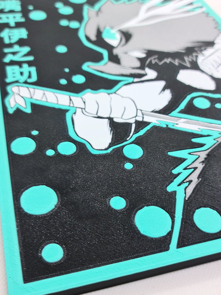 ¡Siente la Fuerza Salvaje con la Ilustración en 3D de Inosuke Hashibira!