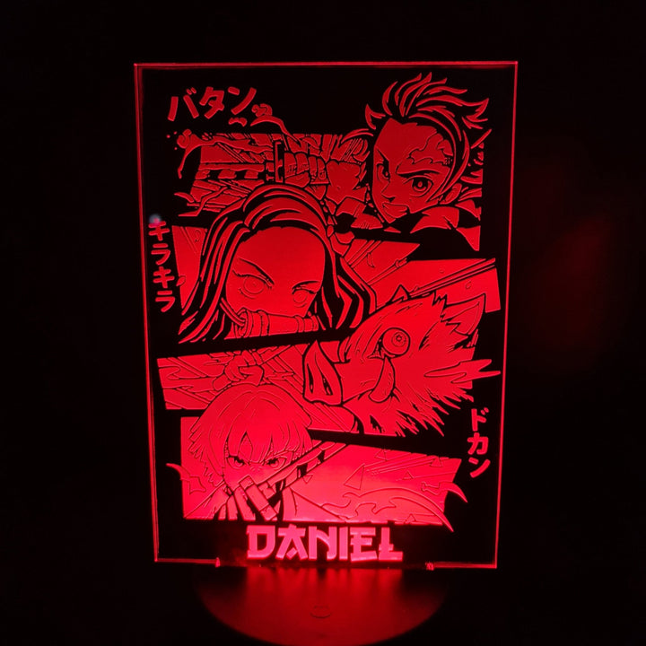 ¡Revive la Épica de Kimetsu no Yaiba con Nuestra Lámpara LED Personalizada!