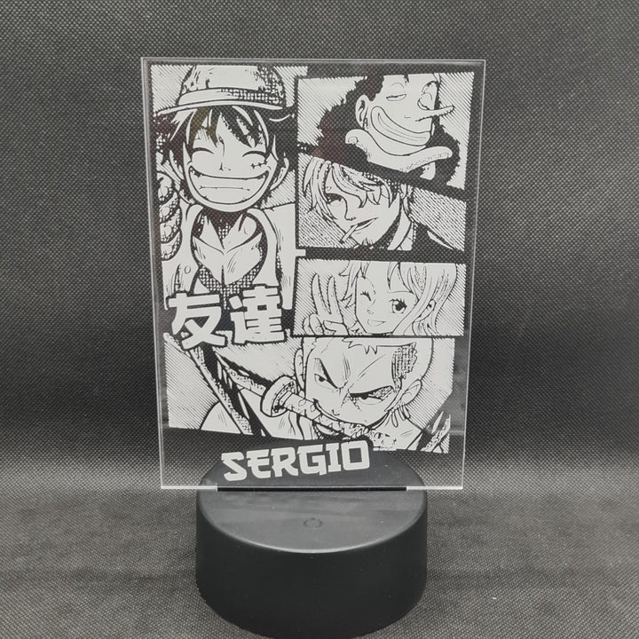 ¡Ilumina tu Espacio con la Magia de One Piece! Descubre Nuestra Lámpara LED Personalizada.