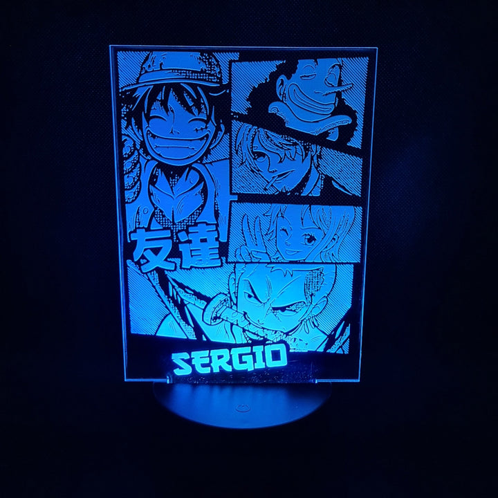 ¡Ilumina tu Espacio con la Magia de One Piece! Descubre Nuestra Lámpara LED Personalizada.