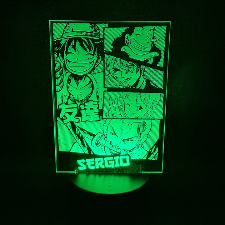 ¡Ilumina tu Espacio con la Magia de One Piece! Descubre Nuestra Lámpara LED Personalizada.