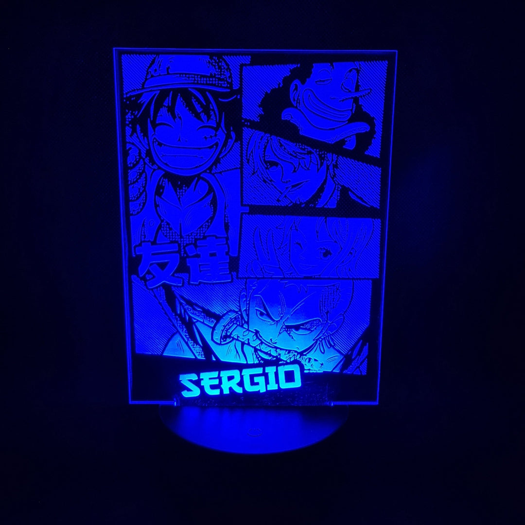 ¡Ilumina tu Espacio con la Magia de One Piece! Descubre Nuestra Lámpara LED Personalizada.