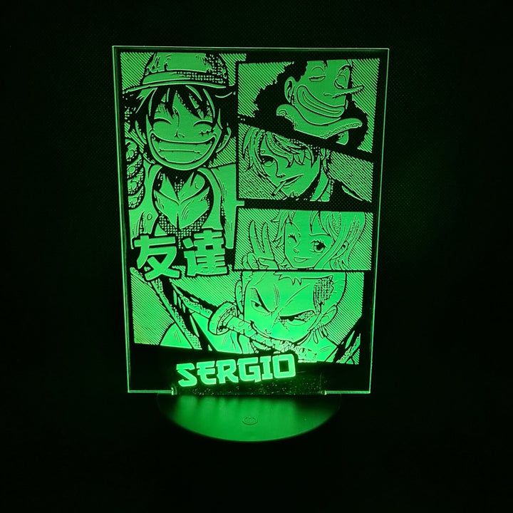¡Ilumina tu Espacio con la Magia de One Piece! Descubre Nuestra Lámpara LED Personalizada.