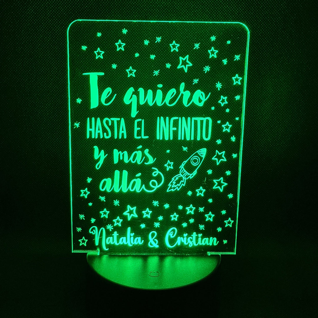 Regalo Romántico: Lámpara LED Personalizada con 16 Colores y Control Remoto - ¡Ilumina tus Momentos Especiales!