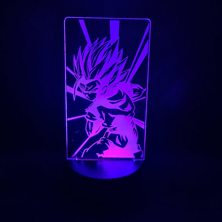 ¡Desata el Poder de Dragon Ball con Nuestra Lámpara LED Personalizada de Gohan!