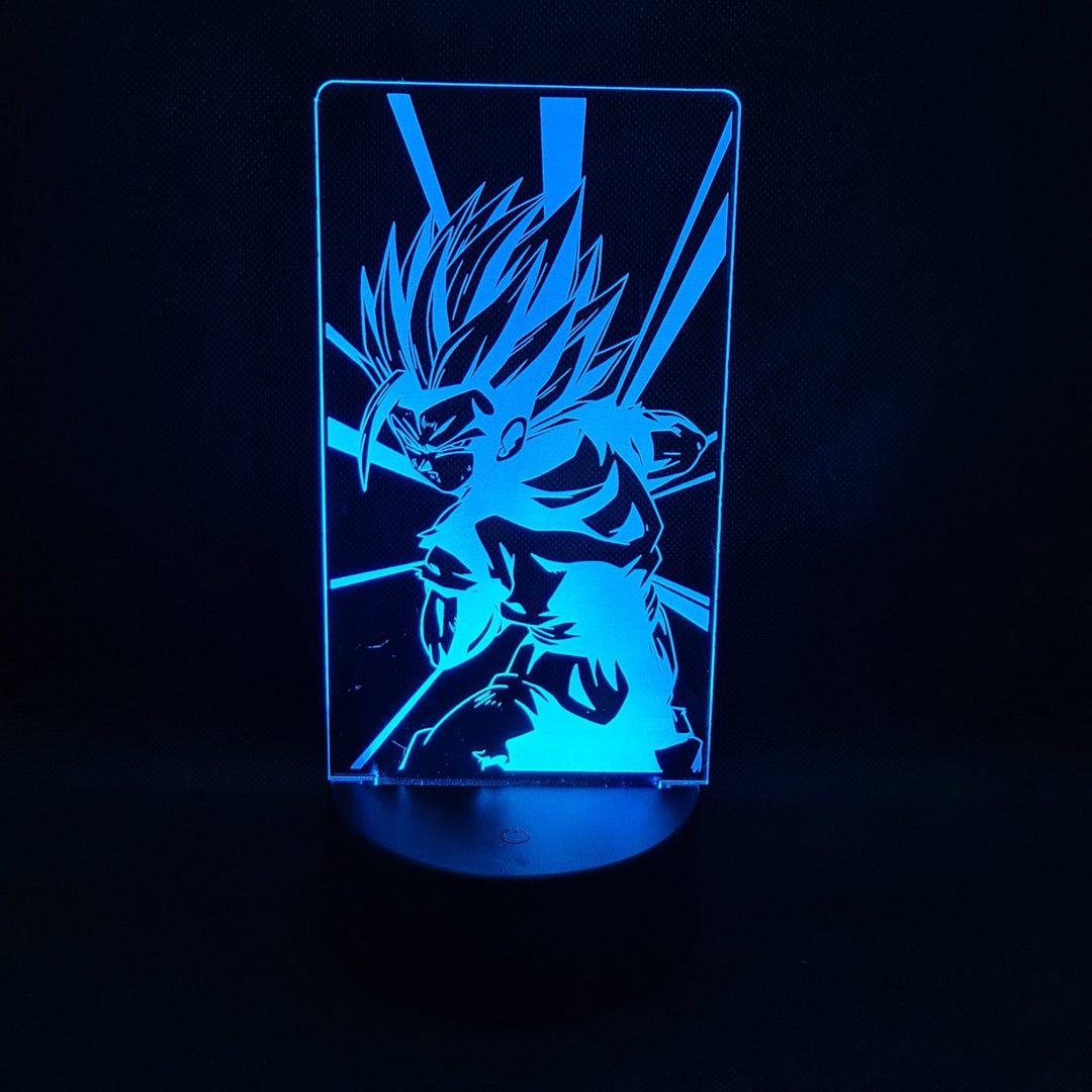 ¡Desata el Poder de Dragon Ball con Nuestra Lámpara LED Personalizada de Gohan!