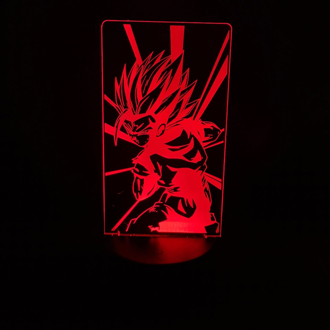 ¡Desata el Poder de Dragon Ball con Nuestra Lámpara LED Personalizada de Gohan!
