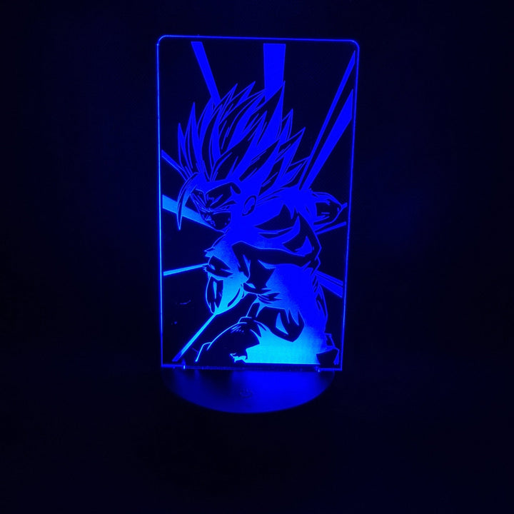 ¡Desata el Poder de Dragon Ball con Nuestra Lámpara LED Personalizada de Gohan!
