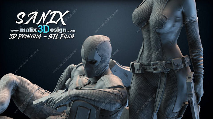 DEADPOOL & LADY DEADPOOL DE MALIX3DESING