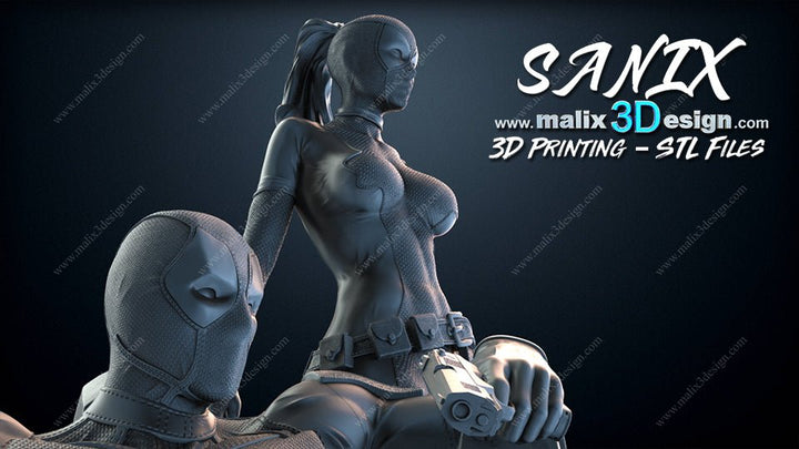 DEADPOOL & LADY DEADPOOL DE MALIX3DESING
