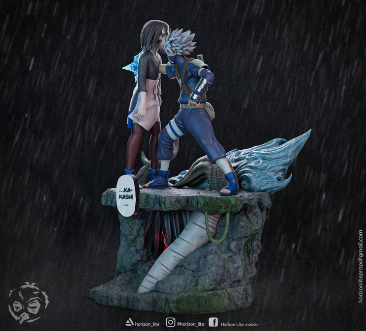 kakashi and Rin de Naruto