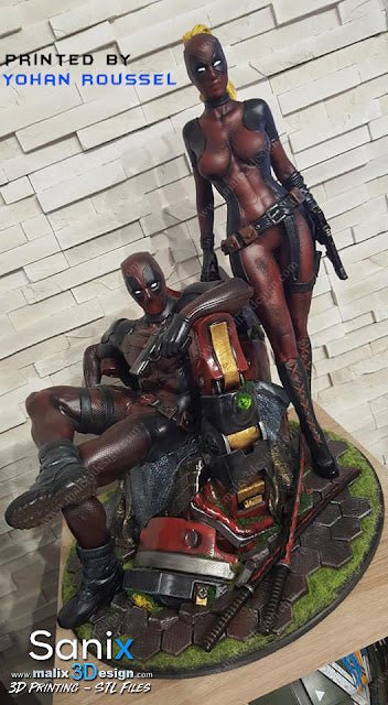 DEADPOOL & LADY DEADPOOL DE MALIX3DESING
