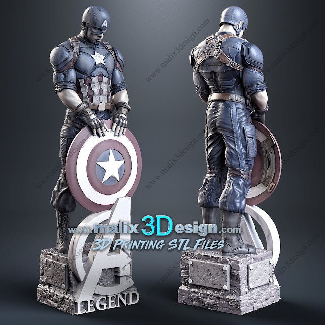 CAPITAN AMERICA DE MALIX3DESING